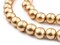 The Bead Chest Natural 12mm Wooden Beads in Gold for Jewelry Making – Round Loose Wood Spacer Beads I Approximately 35 Beads